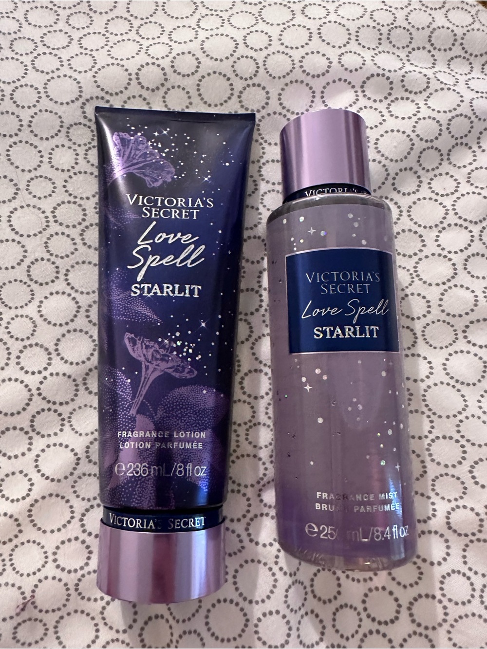 Victoria's Secret Love Spell Starlit Fragrance Lotion & Mist - Purple
